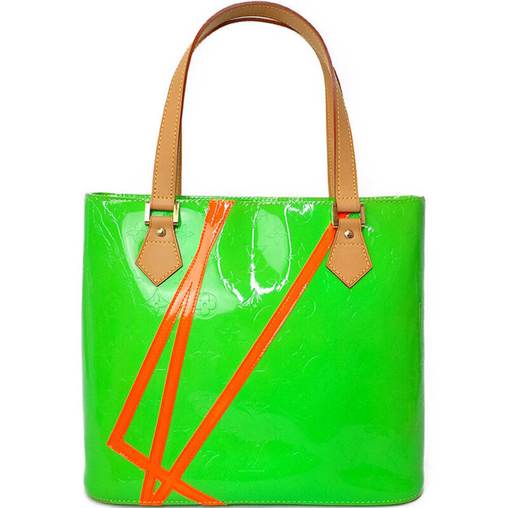 Louis Vuitton Tote Bag Fluo Vernis Houston Green Monogram - Picture 2 of 8
